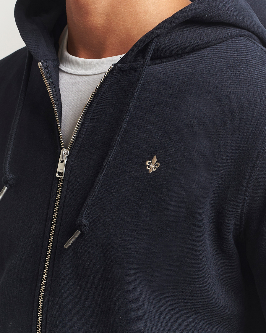 Uomini | Maglieria | Morris | Brandon Lily Full Zip Hoodie Old Blue