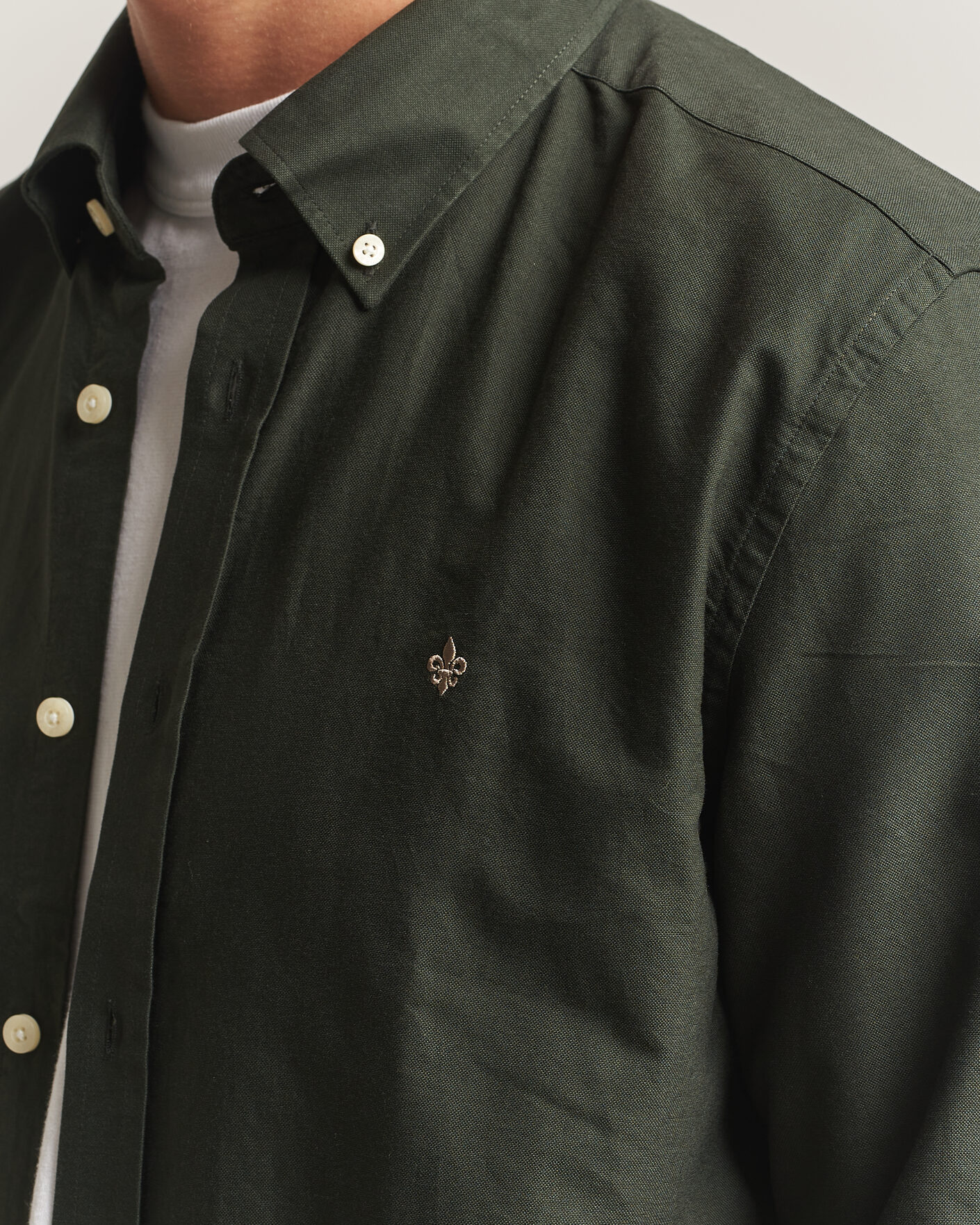 Uomini | Maglieria | Morris | Douglas Oxford Shirt Olive
