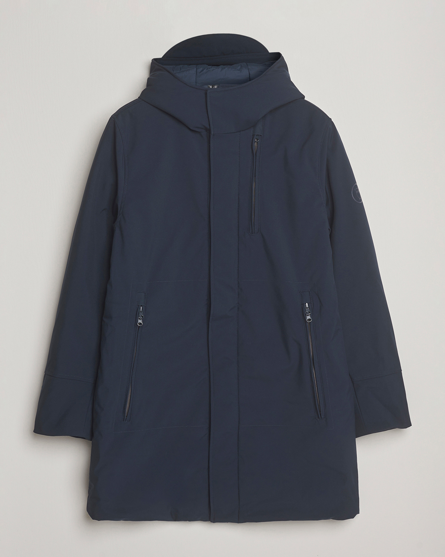Uomini | Giacche | KnowledgeCotton Apparel | Climateshell Padded Jacket Navy