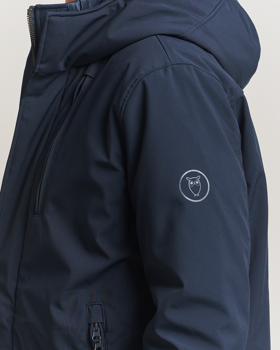 Uomini | Giacche | KnowledgeCotton Apparel | Climateshell Padded Jacket Navy