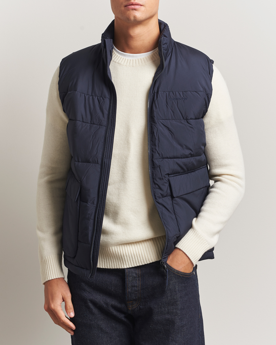 Uomini | Gilet | KnowledgeCotton Apparel | Puffer Vest Night Sky