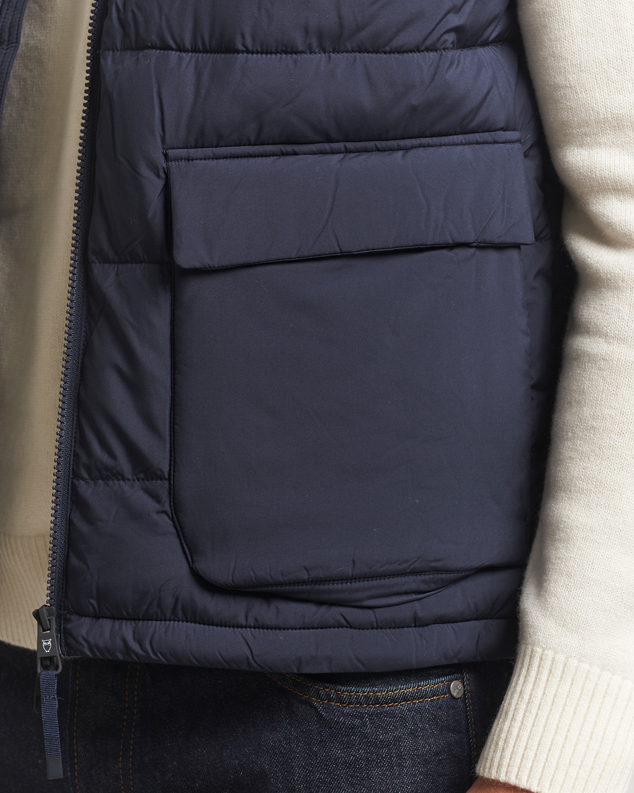 Uomini | Gilet | KnowledgeCotton Apparel | Puffer Vest Night Sky