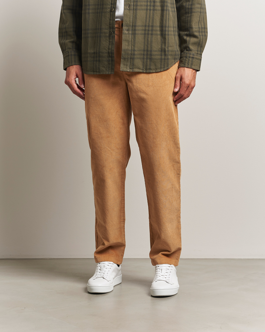 Uomini | Pantaloni | KnowledgeCotton Apparel | Chuck Regular Cord Trousers Cinamon
