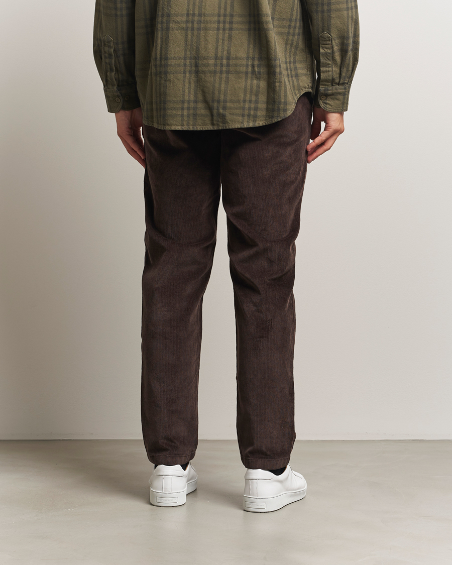 Uomini | Pantaloni | KnowledgeCotton Apparel | Chuck Regular Cord Trousers Chocolate