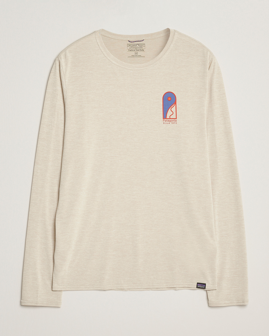 Uomini | T-shirt | Patagonia | Cap Cool Daily Graphic Long Sleeve T-Shirt Pumice X-Dye