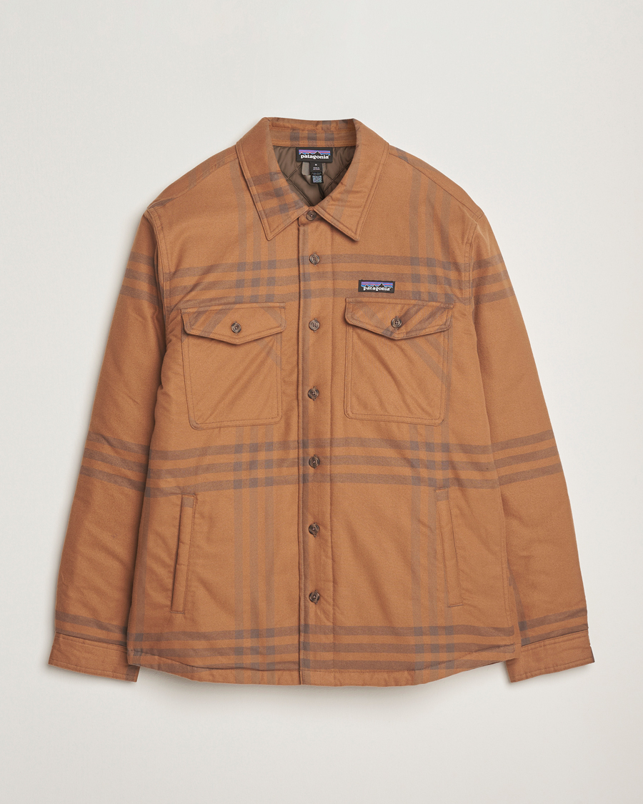 Uomini | Camicie | Patagonia | Lightweigt Insulated Fjord Flannel Shirt Deer Brown