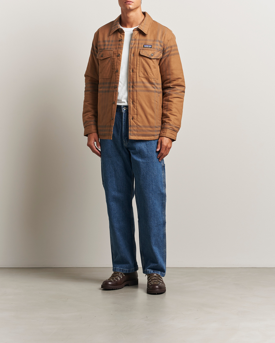 Uomini | Camicie | Patagonia | Lightweigt Insulated Fjord Flannel Shirt Deer Brown