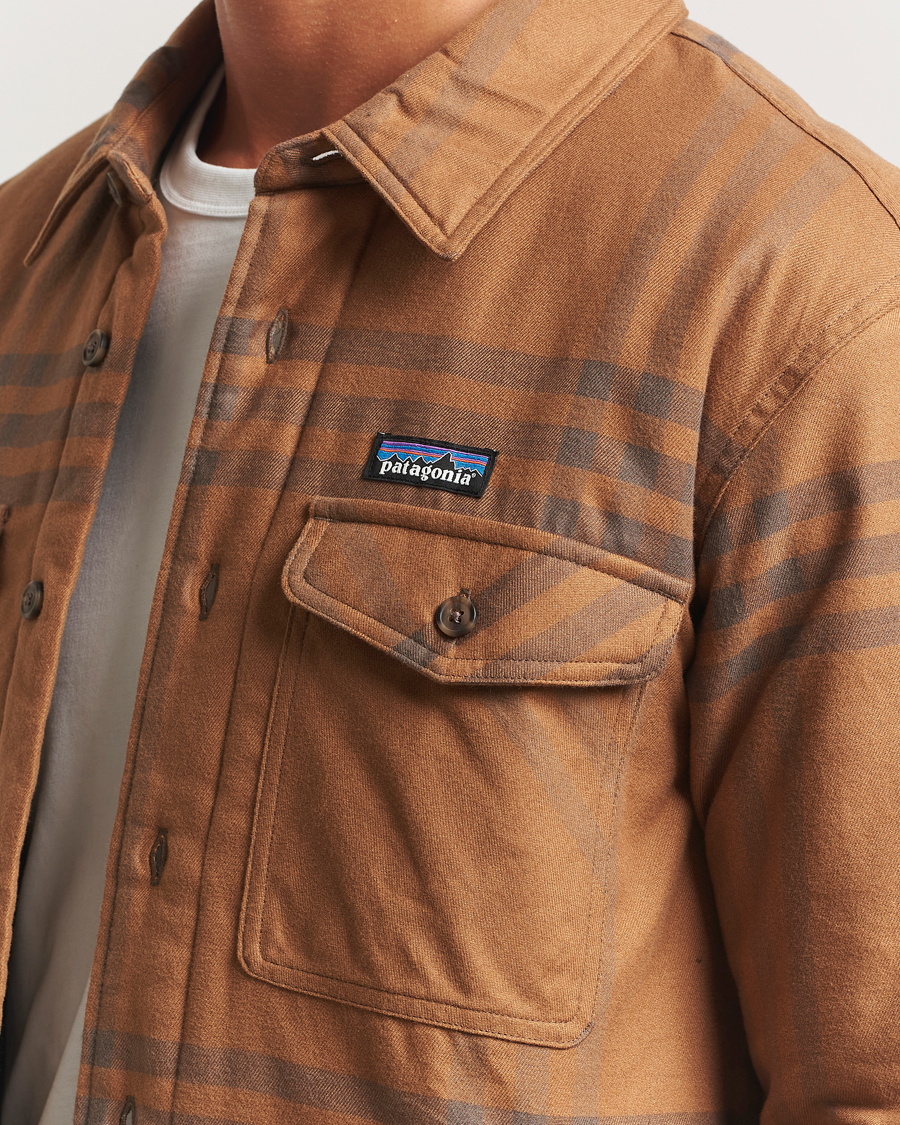 Uomini | Camicie | Patagonia | Lightweigt Insulated Fjord Flannel Shirt Deer Brown