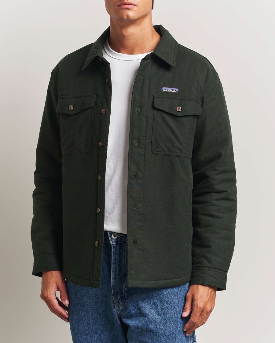 Uomini | Camicie | Patagonia | Lightweigt Insulated Fjord Flannel Shirt Green
