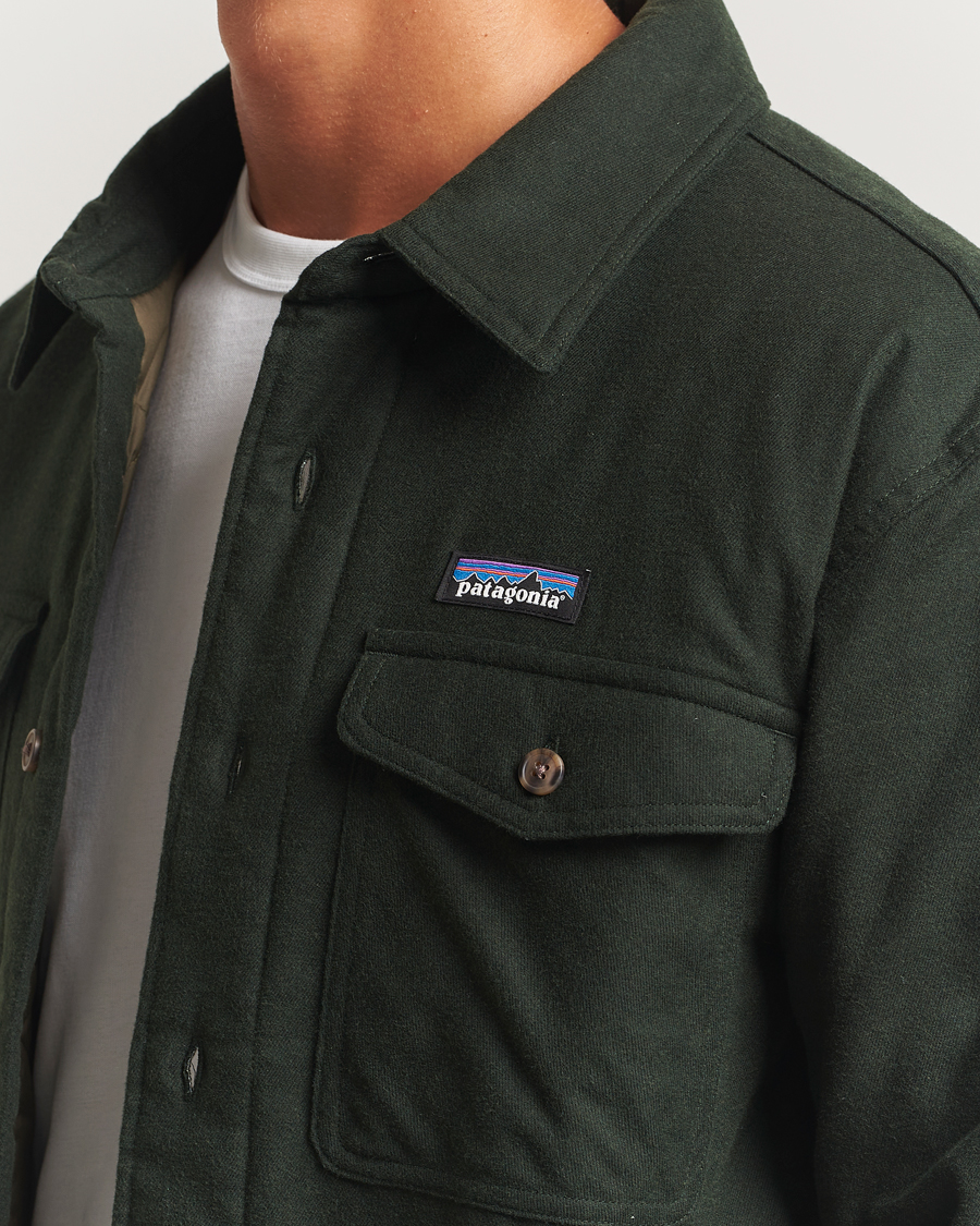 Uomini | Camicie | Patagonia | Lightweigt Insulated Fjord Flannel Shirt Green