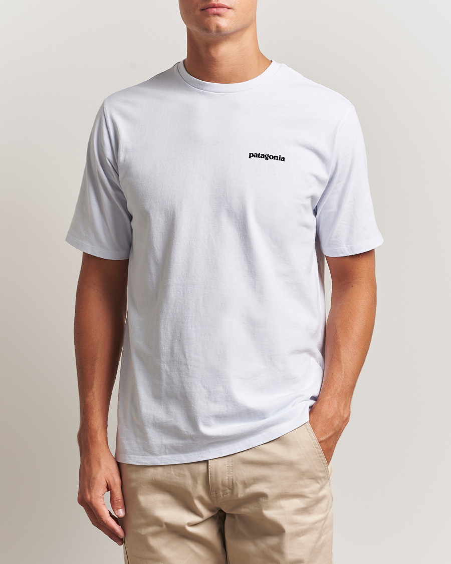 Uomini | T-shirt | Patagonia | P-6 Logo T-Shirt White