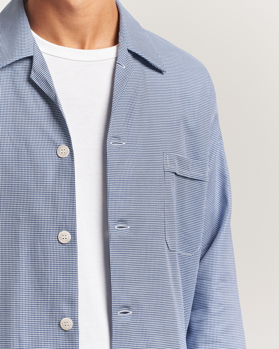 Uomini | Accappatoi & Pigiami | Derek Rose | Checked Cotton Pyjama Set Navy