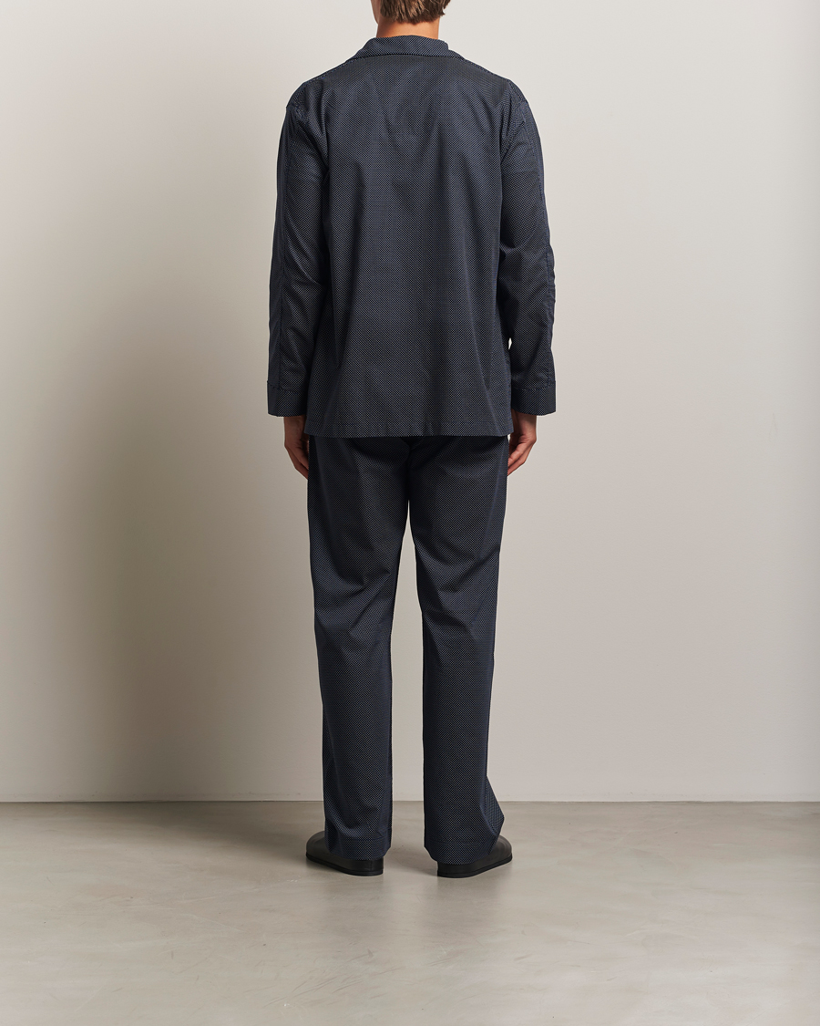 Uomini | Accappatoi & Pigiami | Derek Rose | Printed Cotton Pyjama Set Navy