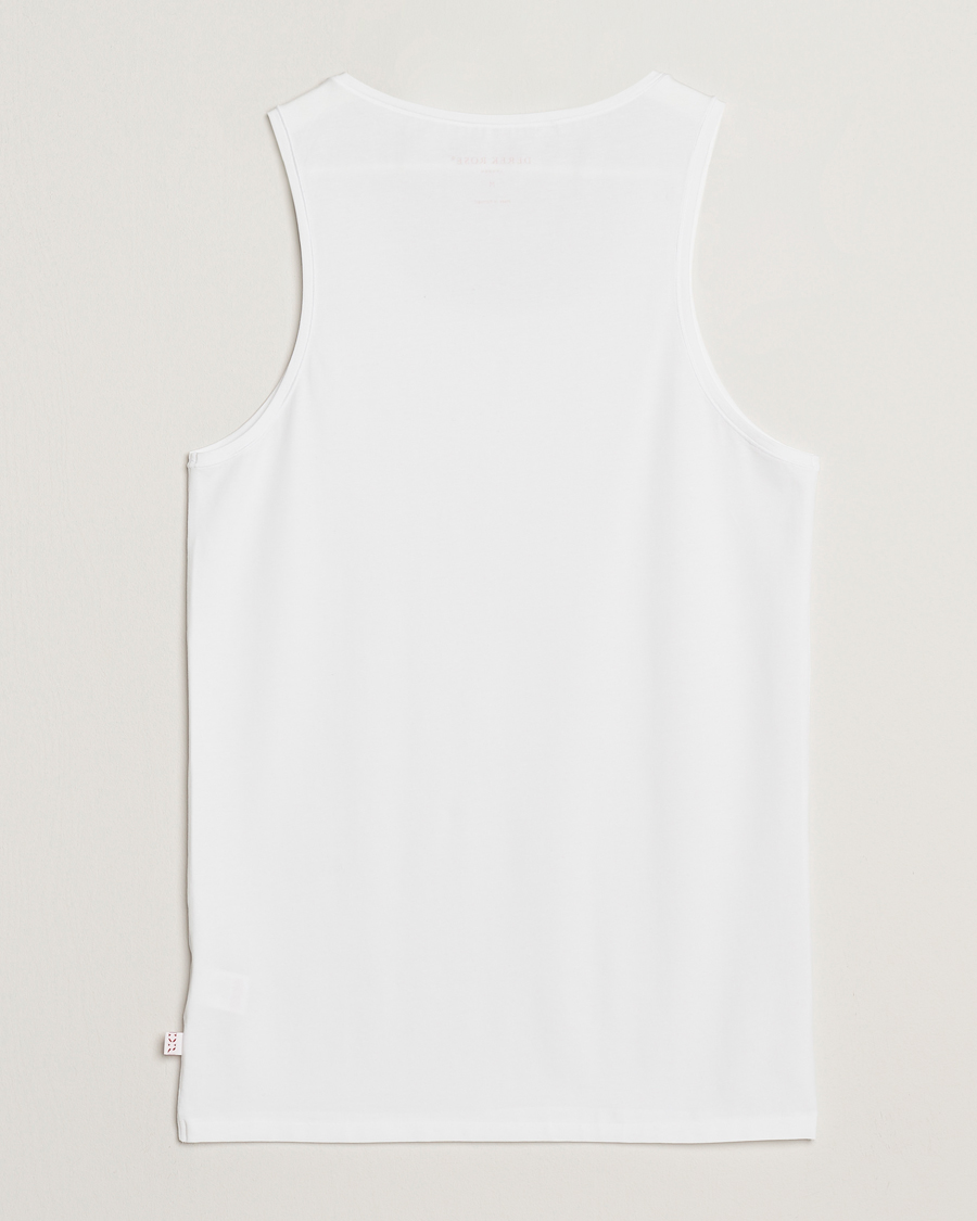 Uomini | T-shirt | Derek Rose | Pima Cotton Tank Top White