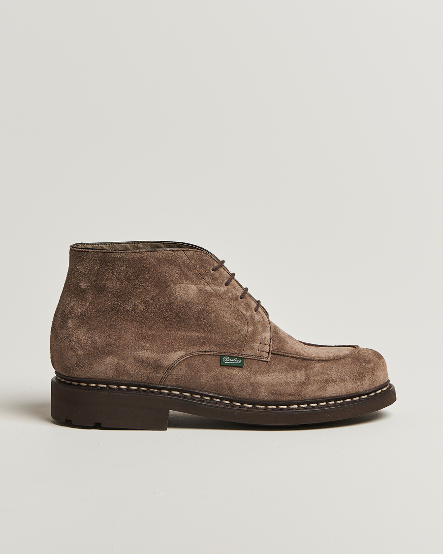 Uomini | Stivali | Paraboot | Chambord Mid Derby Brown Suede