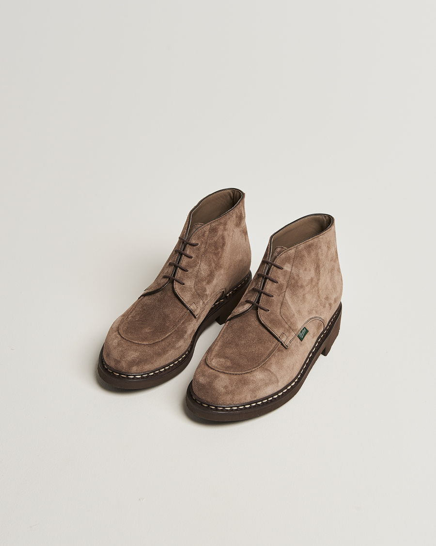 Uomini | Stivali | Paraboot | Chambord Mid Derby Brown Suede