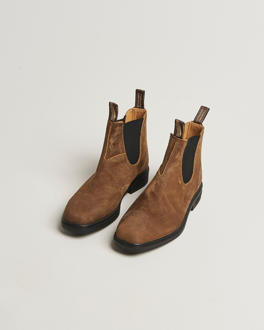Uomini | Stivali | Blundstone | 2581 Dress Waked Suede Chelsea Boot Tobacco