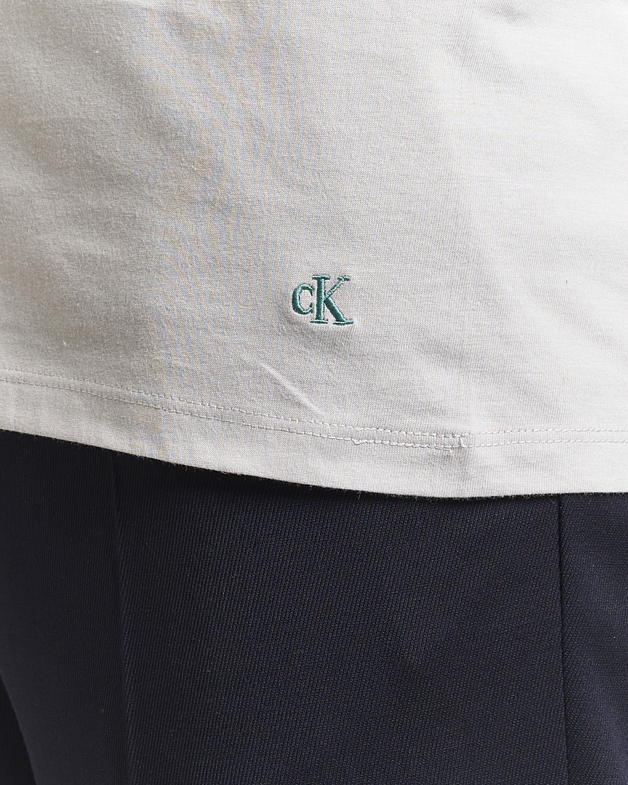 Uomini | T-shirt | Calvin Klein | 3-Pack Cotton Crew Neck T-Shirt Blue/Grey/Green
