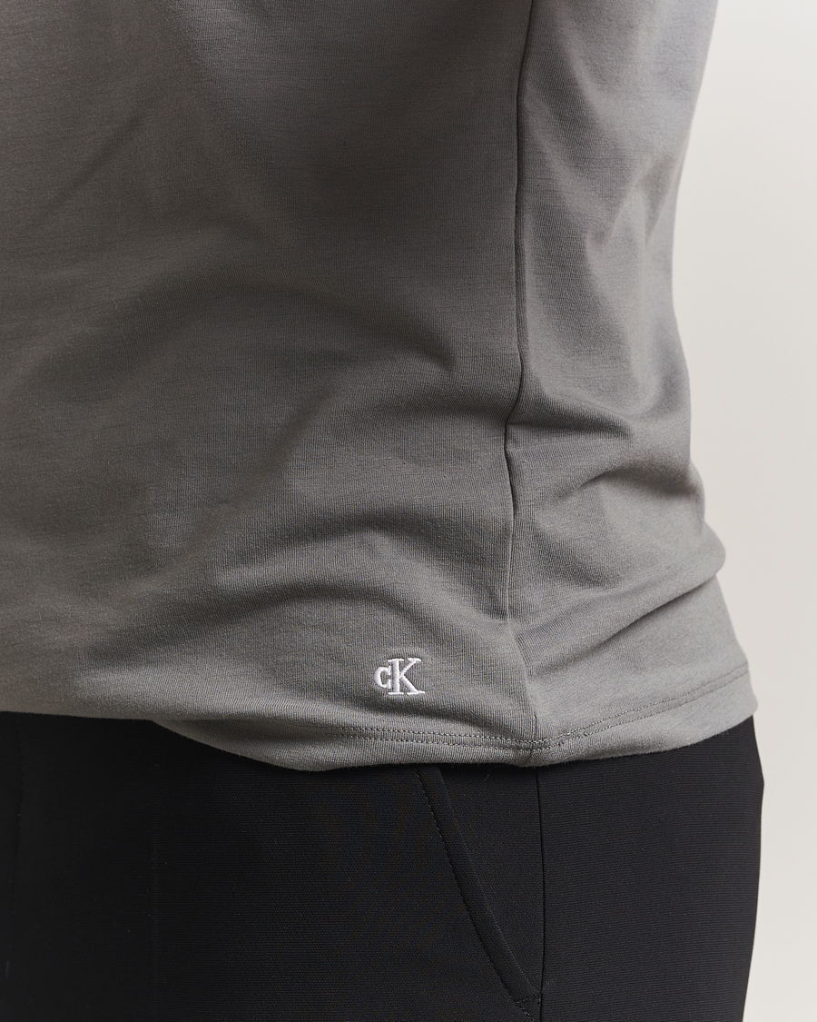 Uomini | T-shirt | Calvin Klein | 3-Pack Cotton Stretch Crew Neck T-Shirt Grey/White/Blue