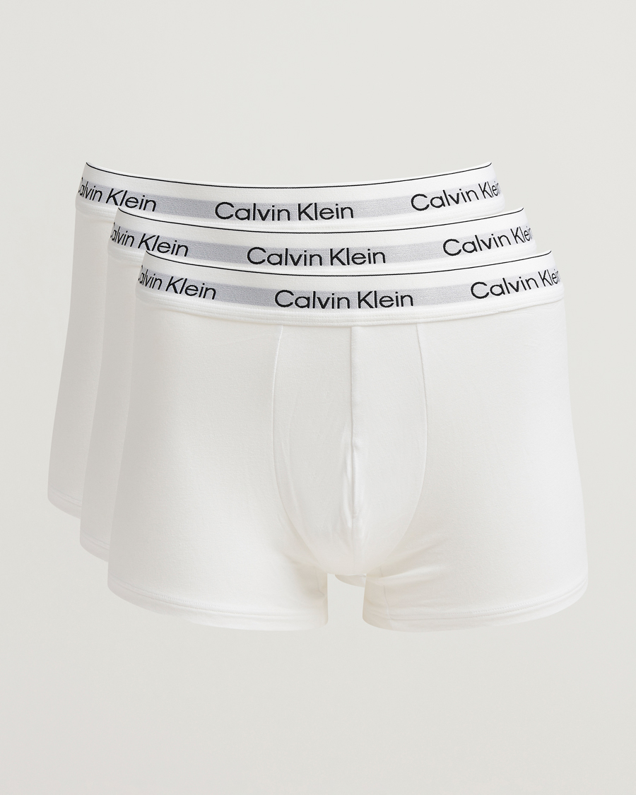 Uomini | Biancheria intima | Calvin Klein | 3-Pack Icon Cotton Stretch Trunk White