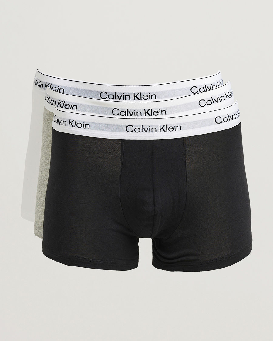 Uomini | Biancheria intima | Calvin Klein | 3-Pack Icon Cotton Stretch Trunk Grey/Black/White