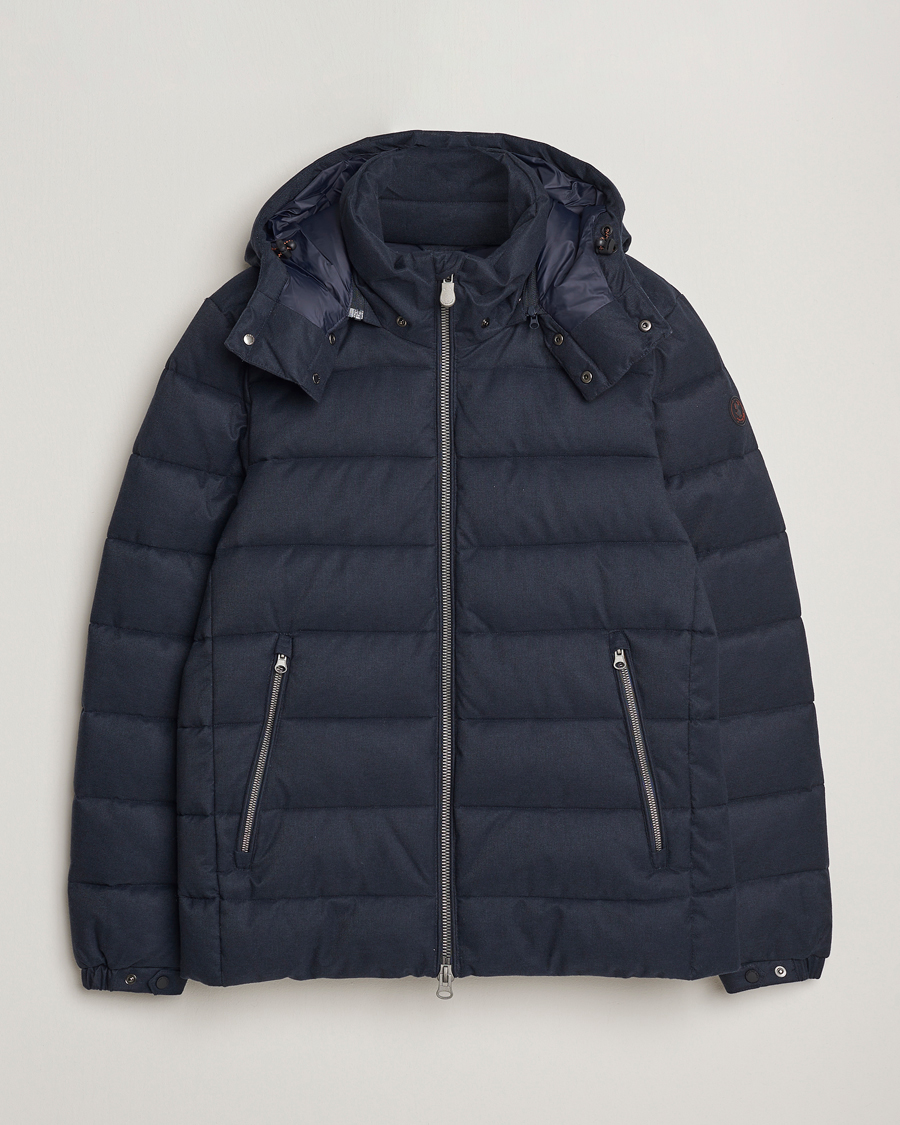 Uomini | Giacche | Save The Duck | Constantin Padded Flannel Jacket Navy Blue Melange