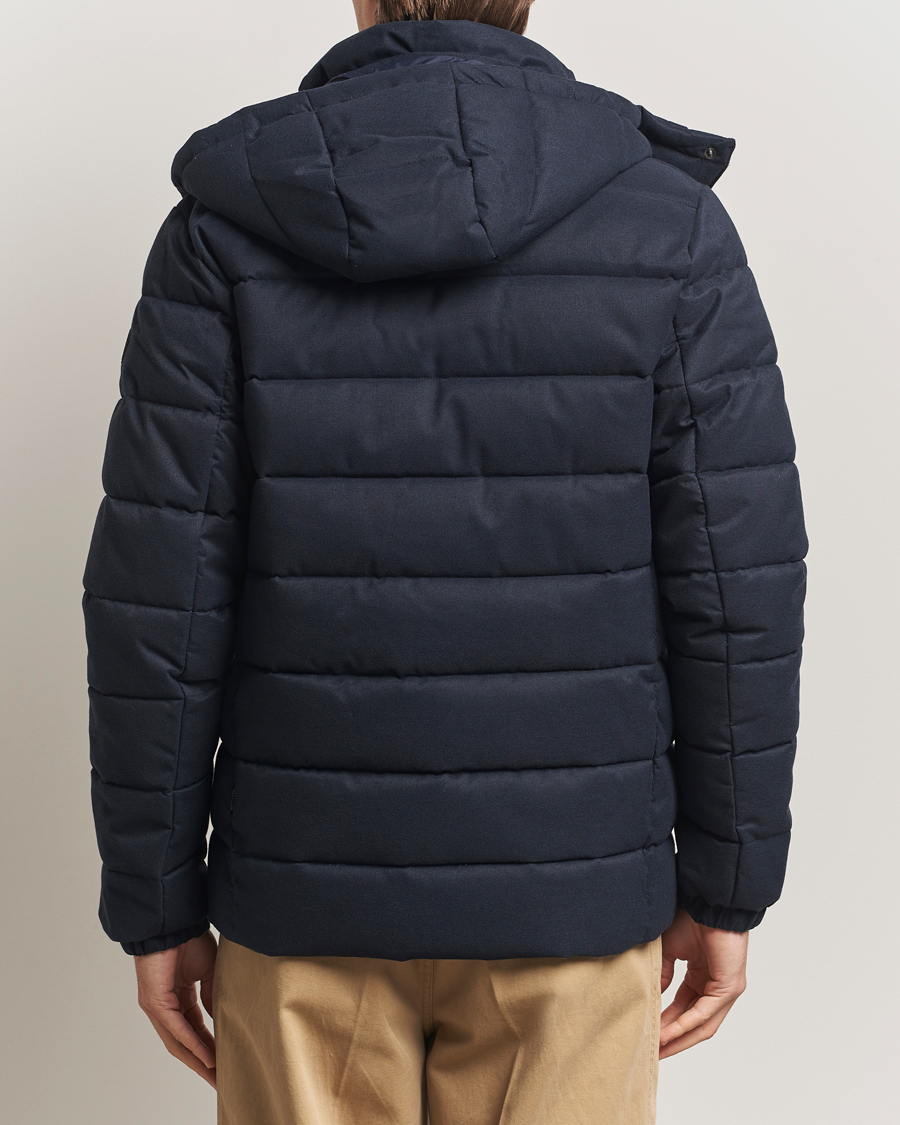 Uomini | Giacche | Save The Duck | Constantin Padded Flannel Jacket Navy Blue Melange
