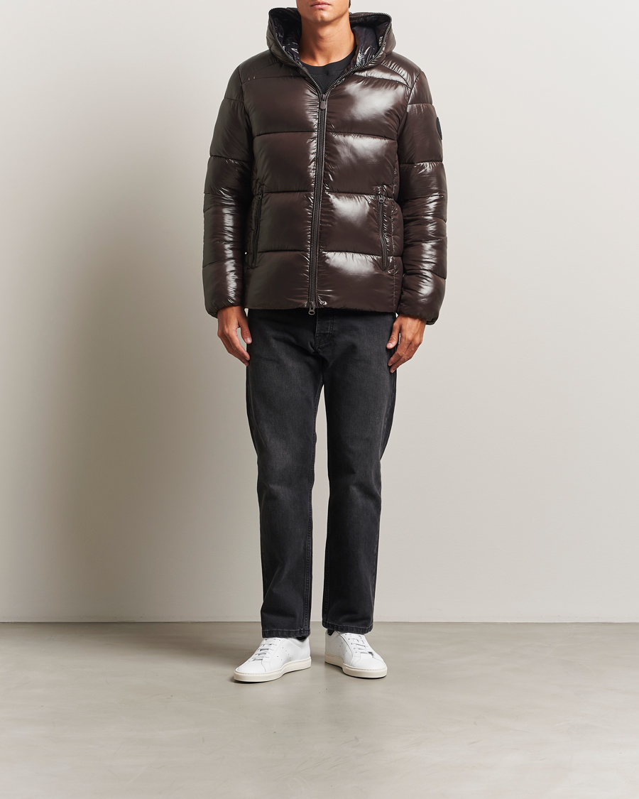 Uomini | Giacche | Save The Duck | Edgard Padded Puffer Brown Black