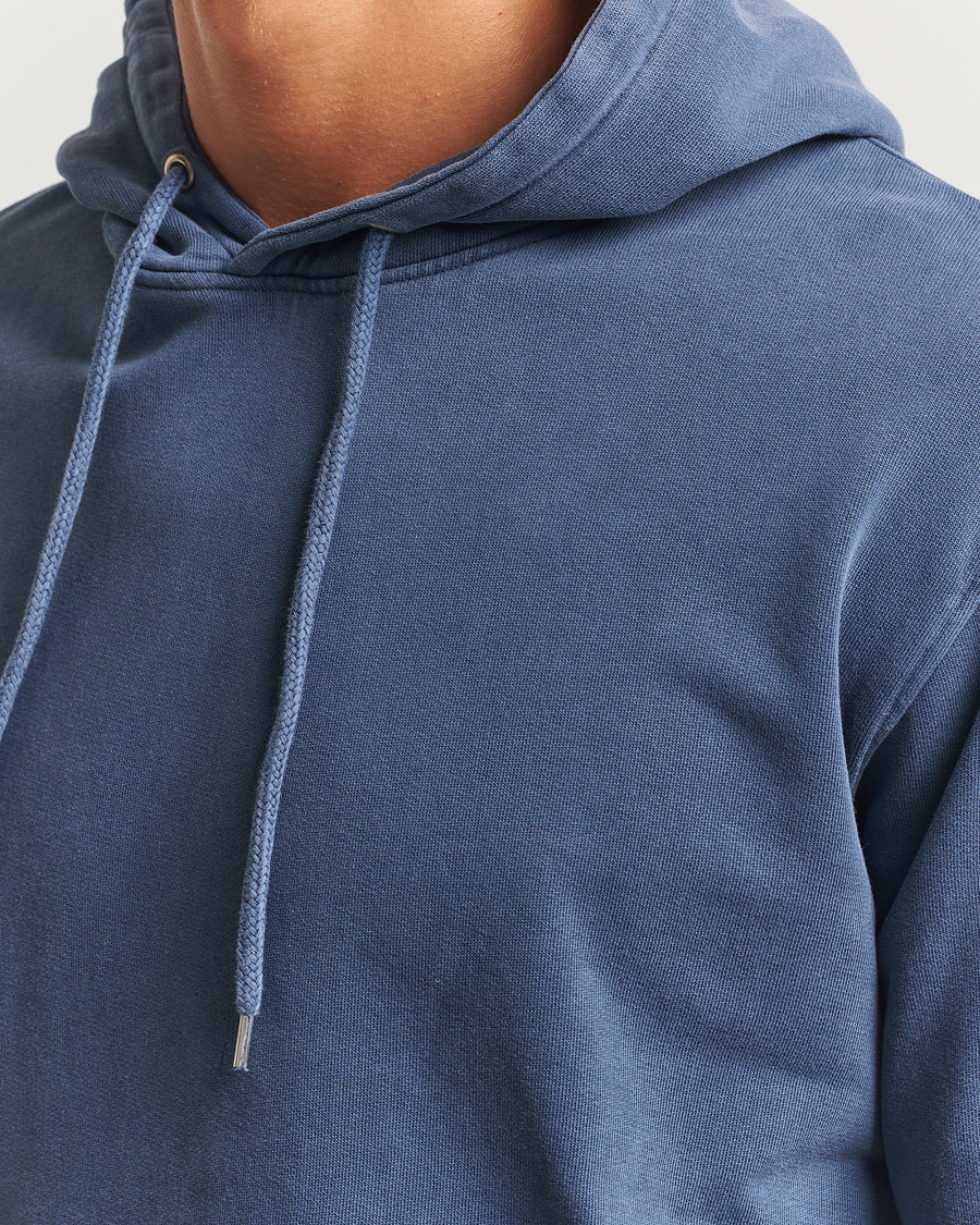 Uomini | Maglieria | Colorful Standard | Classic Organic Hood Neptune Blue