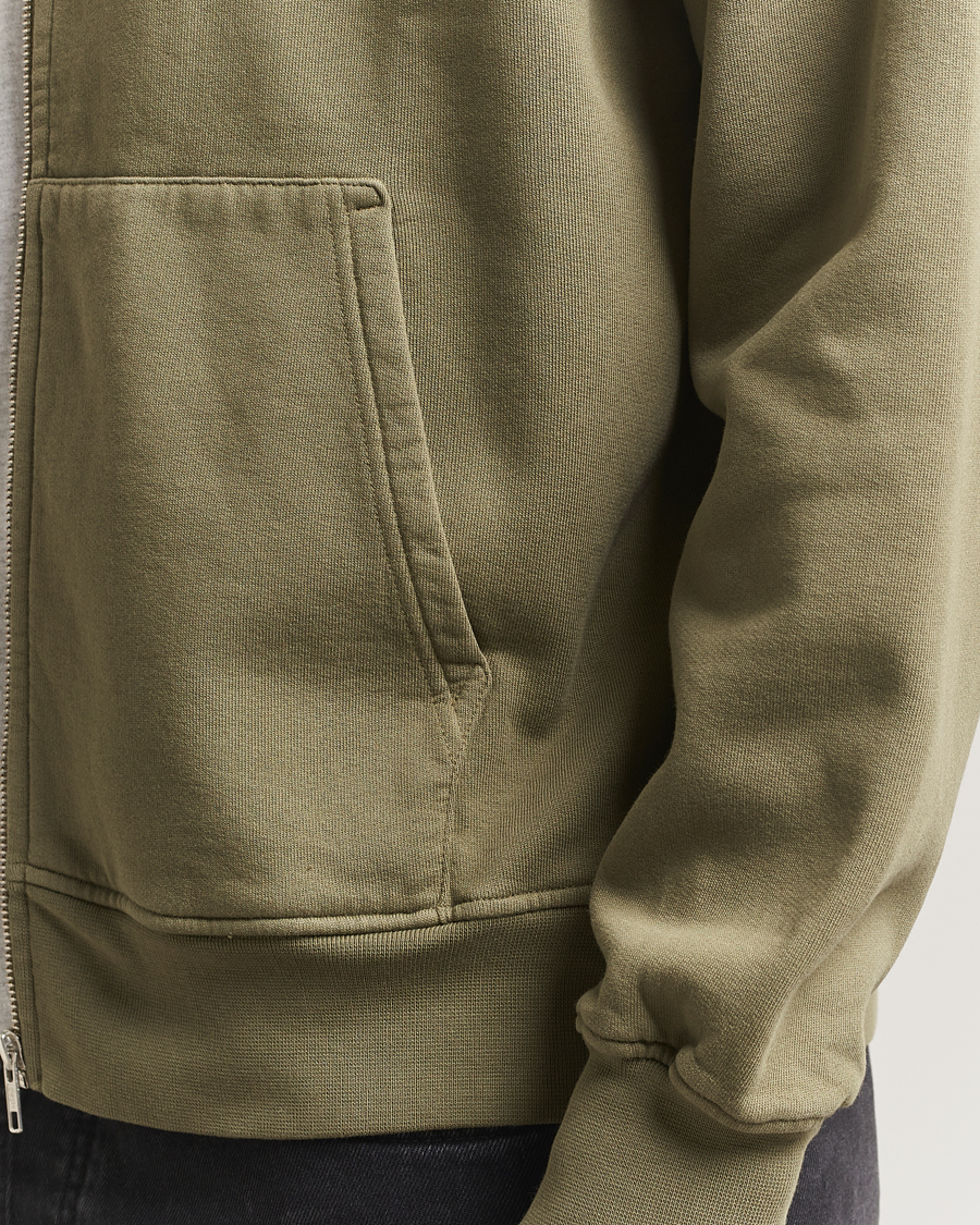 Uomini | Maglieria | Colorful Standard | Classic Organic Full Zip Hoodie Dusty Olive