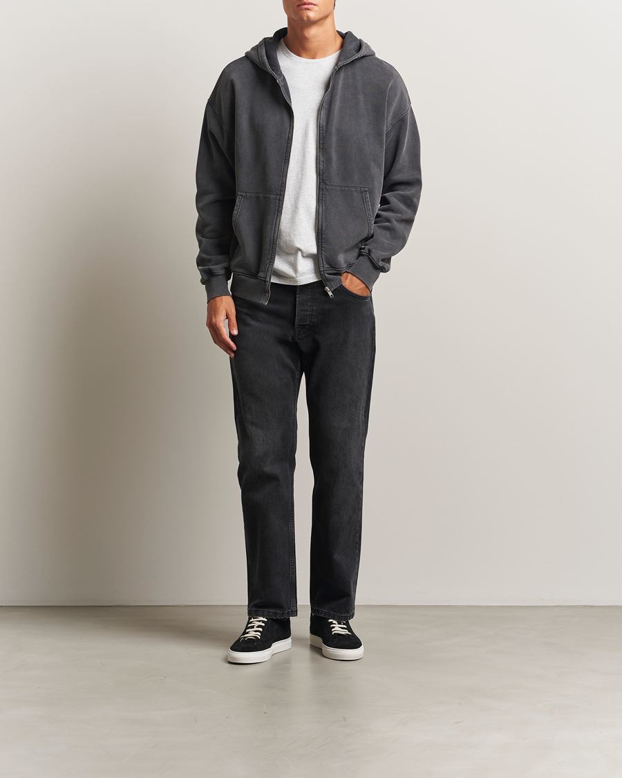 Uomini | Maglieria | Colorful Standard | Classic Organic Full Zip Hoodie Faded Black