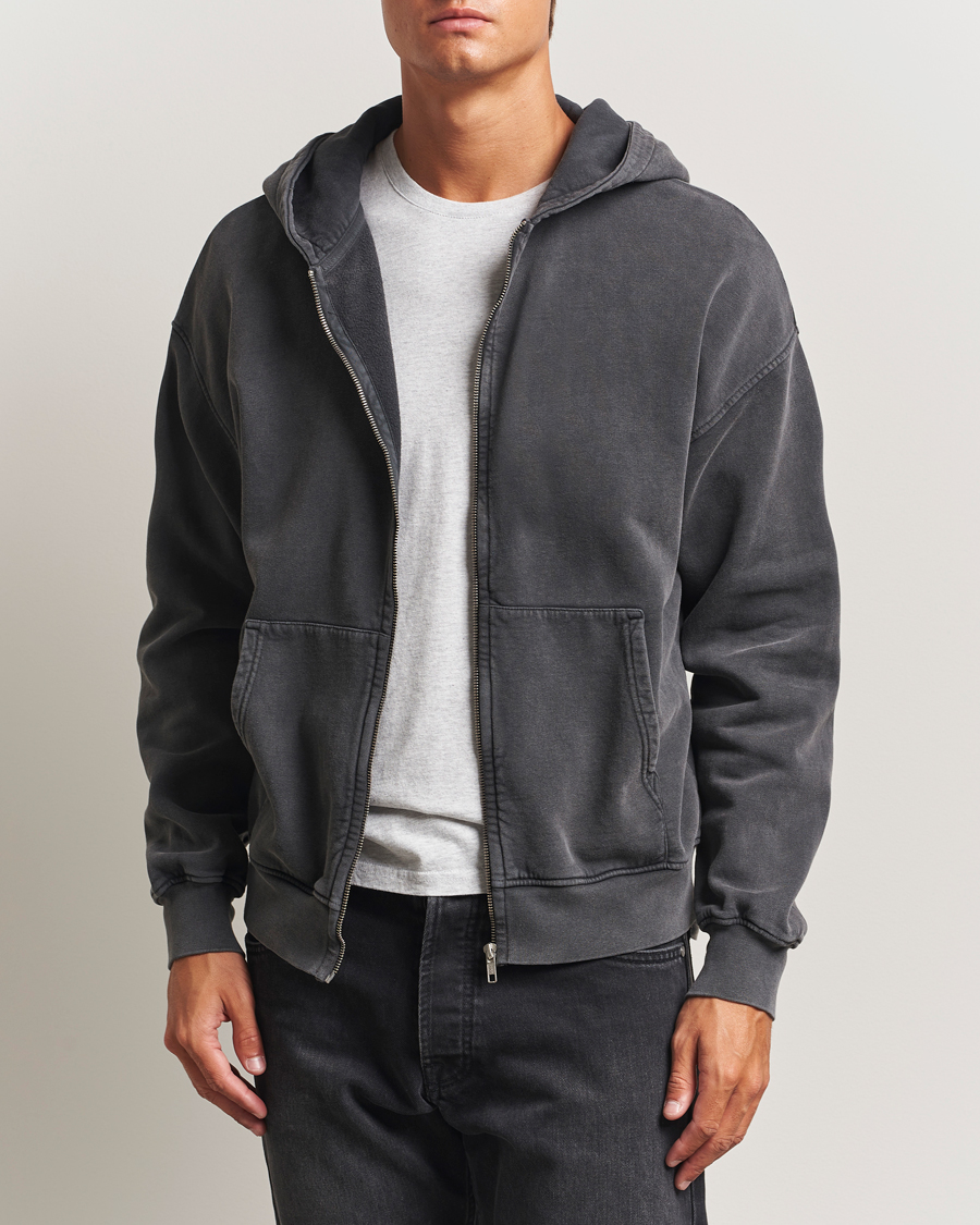 Uomini | Maglieria | Colorful Standard | Classic Organic Full Zip Hoodie Faded Black