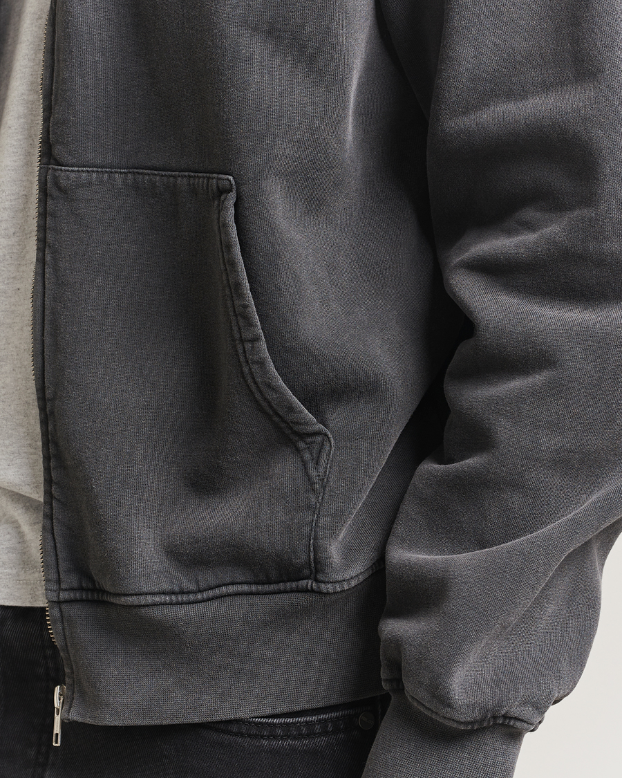 Uomini | Maglieria | Colorful Standard | Classic Organic Full Zip Hoodie Faded Black