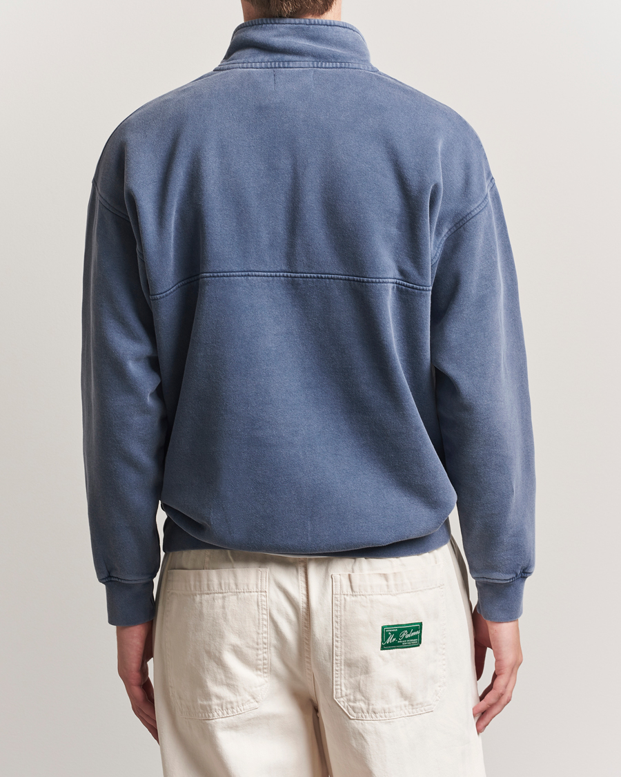 Uomini | Maglieria | Colorful Standard | Classic Organic Half-Zip Neptune Blue