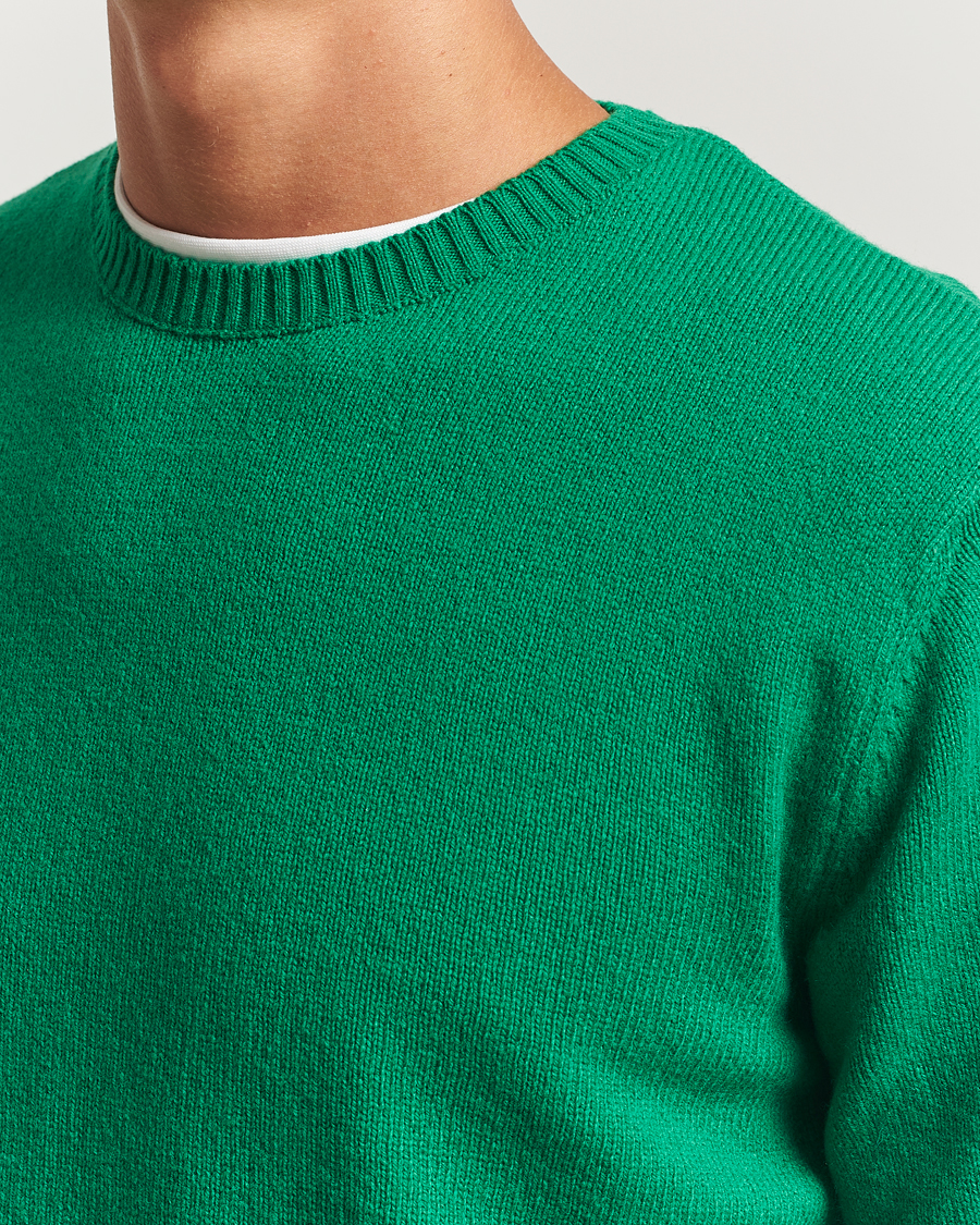 Uomini | Maglieria | Colorful Standard | Classic Merino Wool Crew Neck Kelly Green