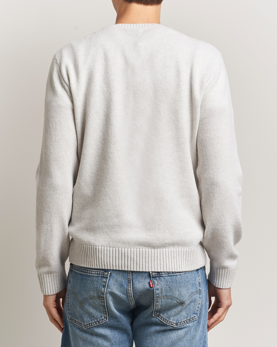 Uomini | Maglieria | Colorful Standard | Classic Merino Wool Crew Neck Snow Melange