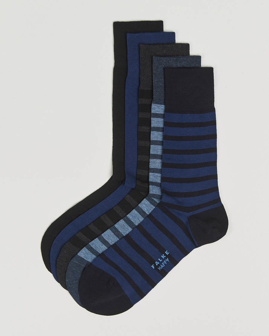 Uomini | Biancheria intima | Falke | Happy 5-Pack Cotton Socks Multi