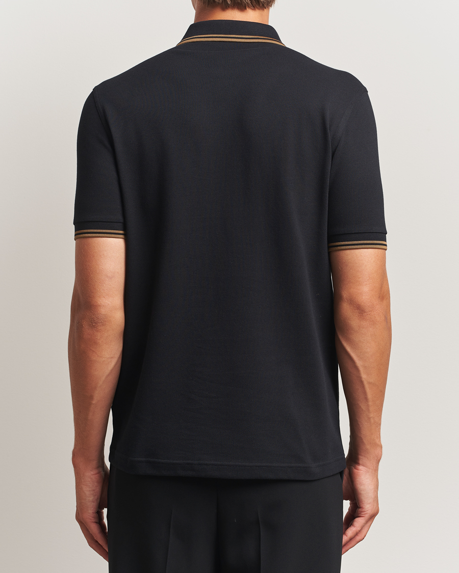 Uomini | Polo | Fred Perry | Twin Tipped Polo Shirt Black