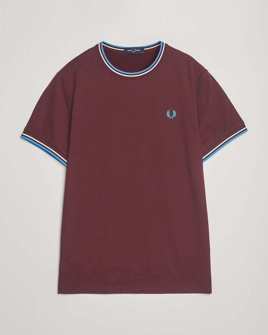 Uomini | T-shirt | Fred Perry | Twin Tipped T-Shirt Oxblood