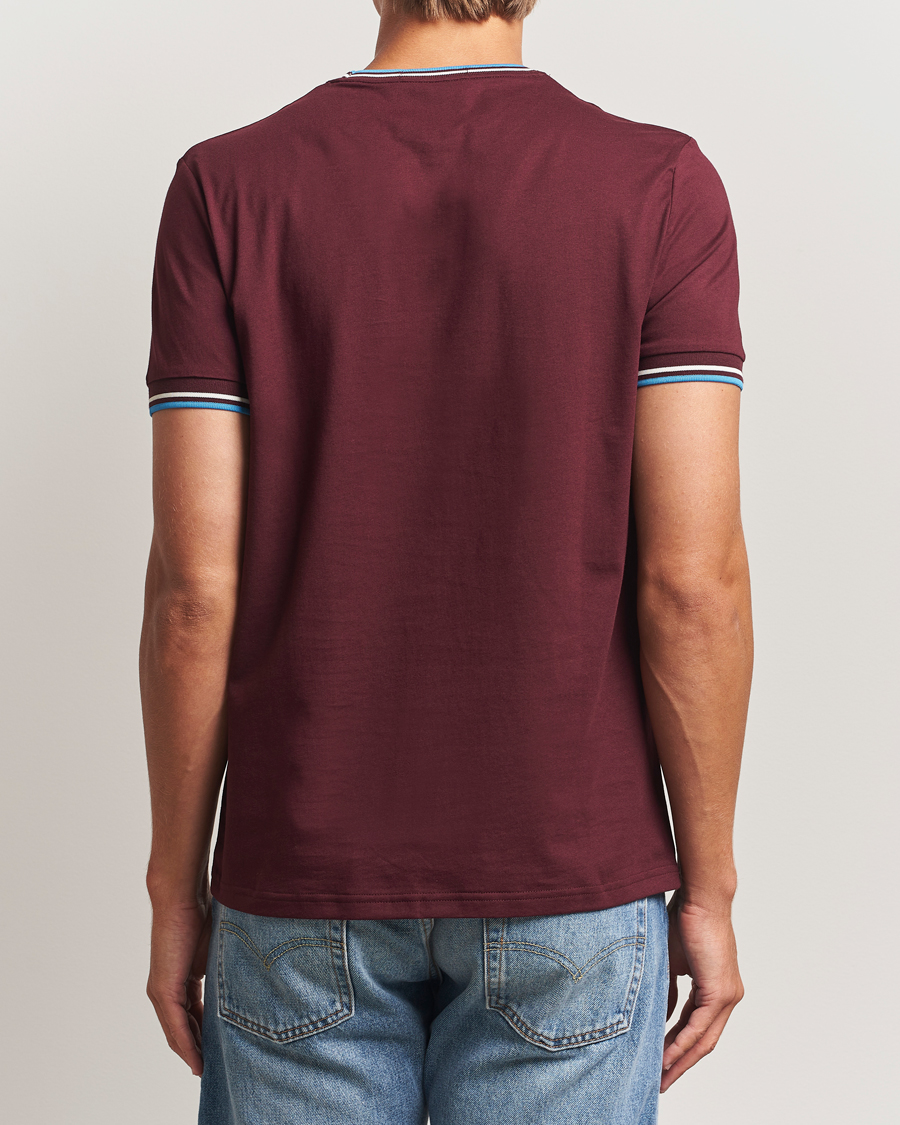 Uomini | T-shirt | Fred Perry | Twin Tipped T-Shirt Oxblood