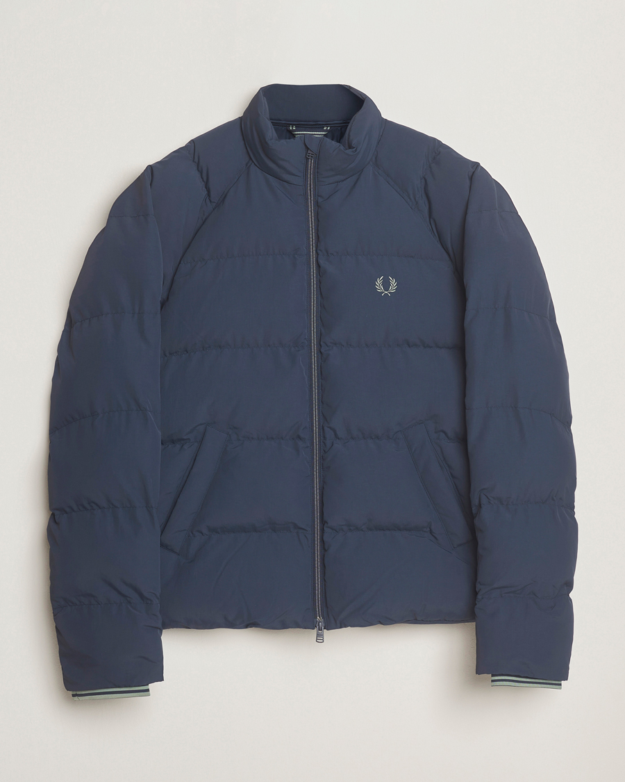 Uomini | Giacche | Fred Perry | Raglan Padded Down Jacket Dark Airforce