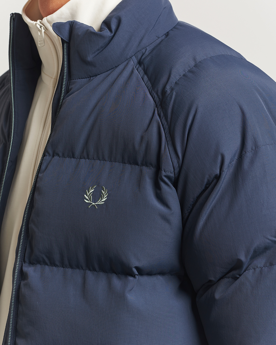 Uomini | Giacche | Fred Perry | Raglan Padded Down Jacket Dark Airforce
