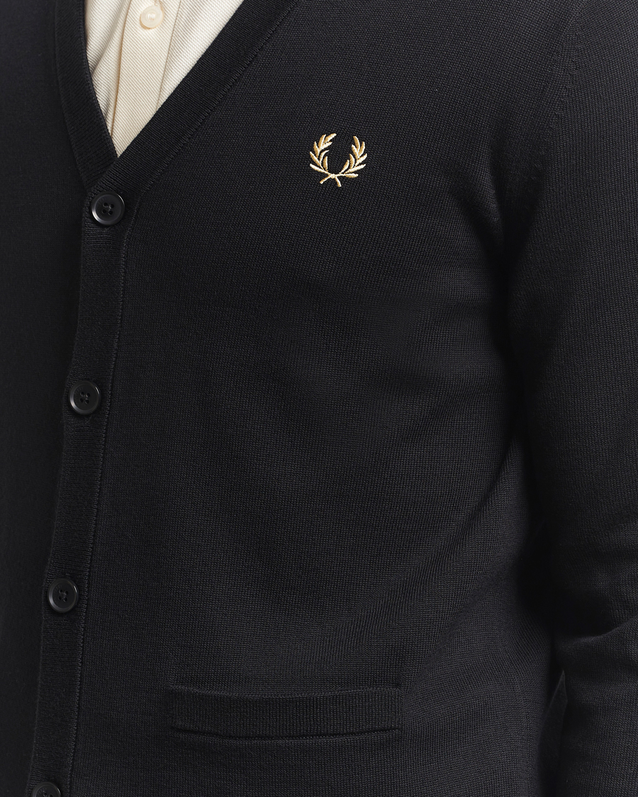 Uomini | Maglieria | Fred Perry | Classic Cardigan Black