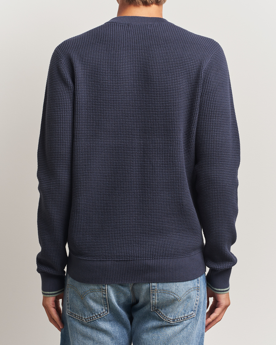 Uomini | Maglieria | Fred Perry | Waffle Stitch Jumper Dark Airforce