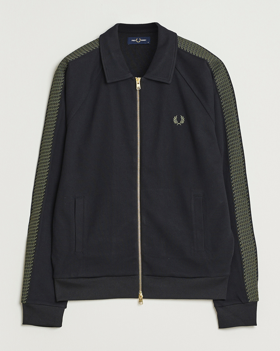 Uomini | Maglieria | Fred Perry | Tennis Track Jacket Black