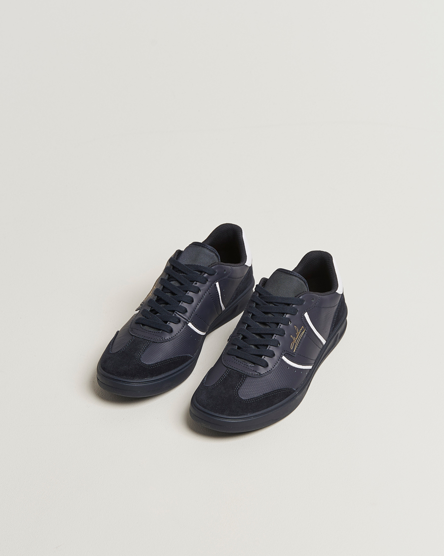 Uomini | Sneakers | Fred Perry | B4 Leather/Suede Sneaker Navy