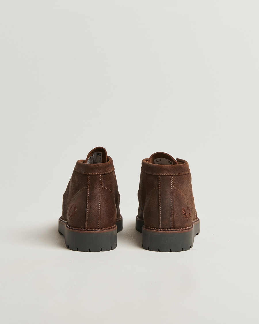 Uomini | Fred Perry Kenny Waxed Suede Chukka Boot Burnt Tobacco | Fred Perry | Kenny Waxed Suede Chukka Boot Burnt Tobacco