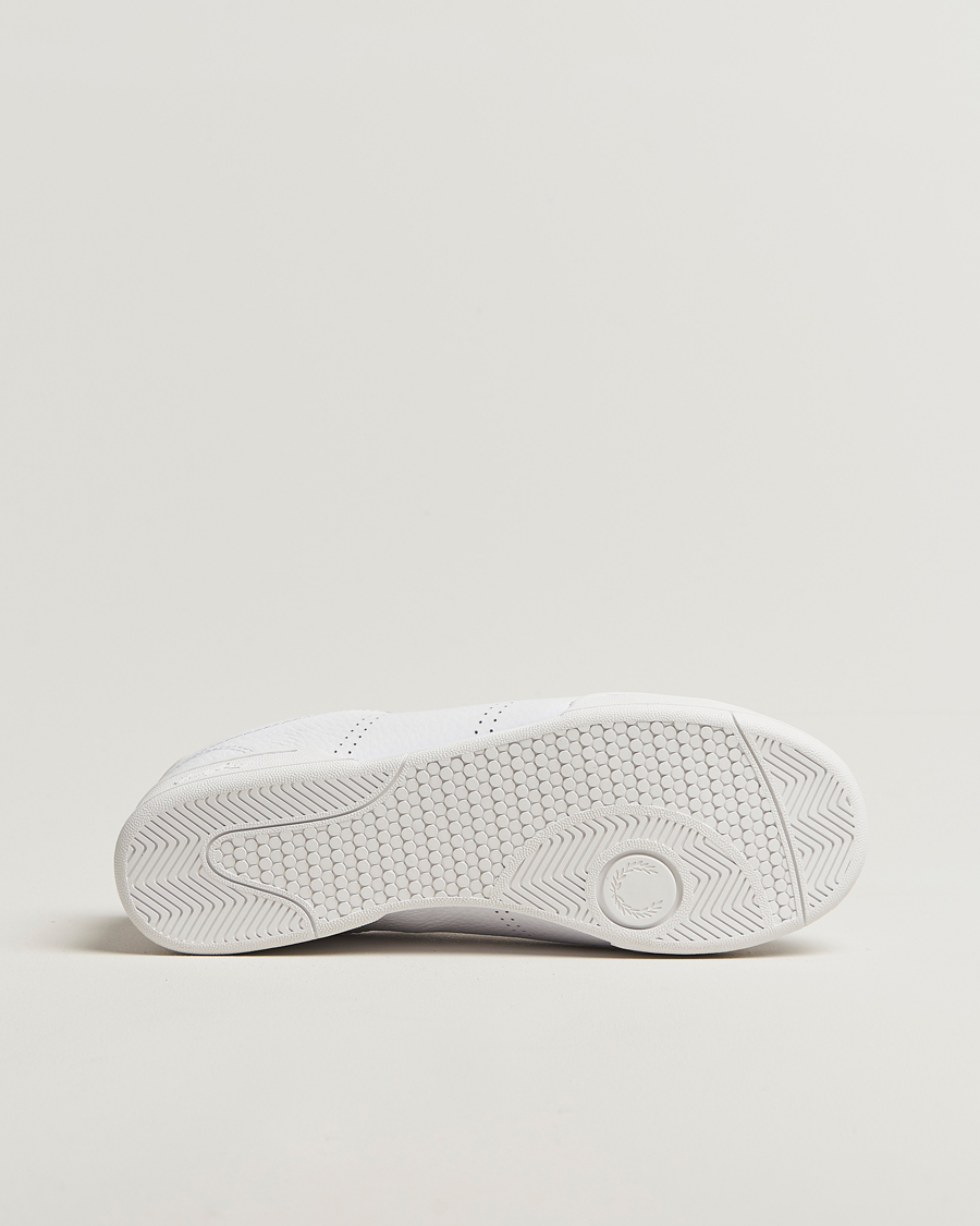 Uomini | Sneakers | Fred Perry | B722 Textured Leather Sneaker White