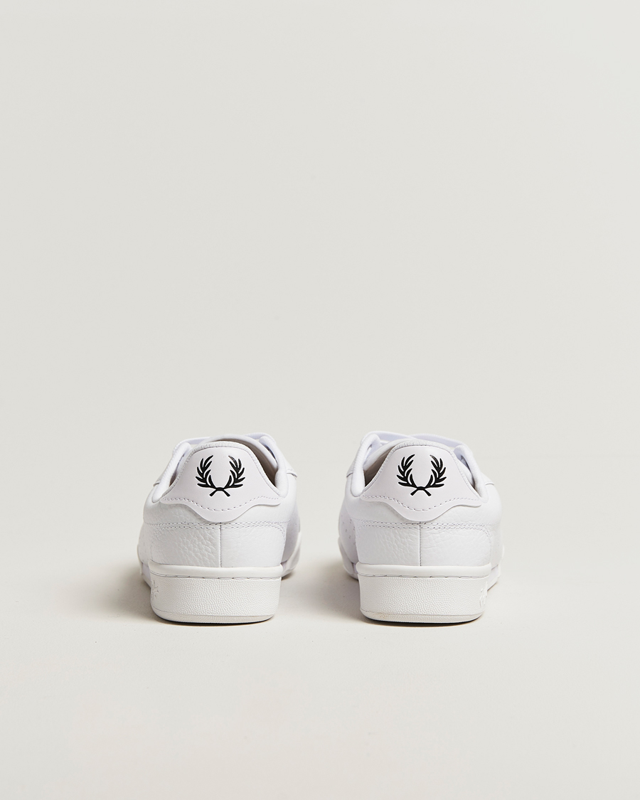 Uomini | Sneakers | Fred Perry | B722 Textured Leather Sneaker White