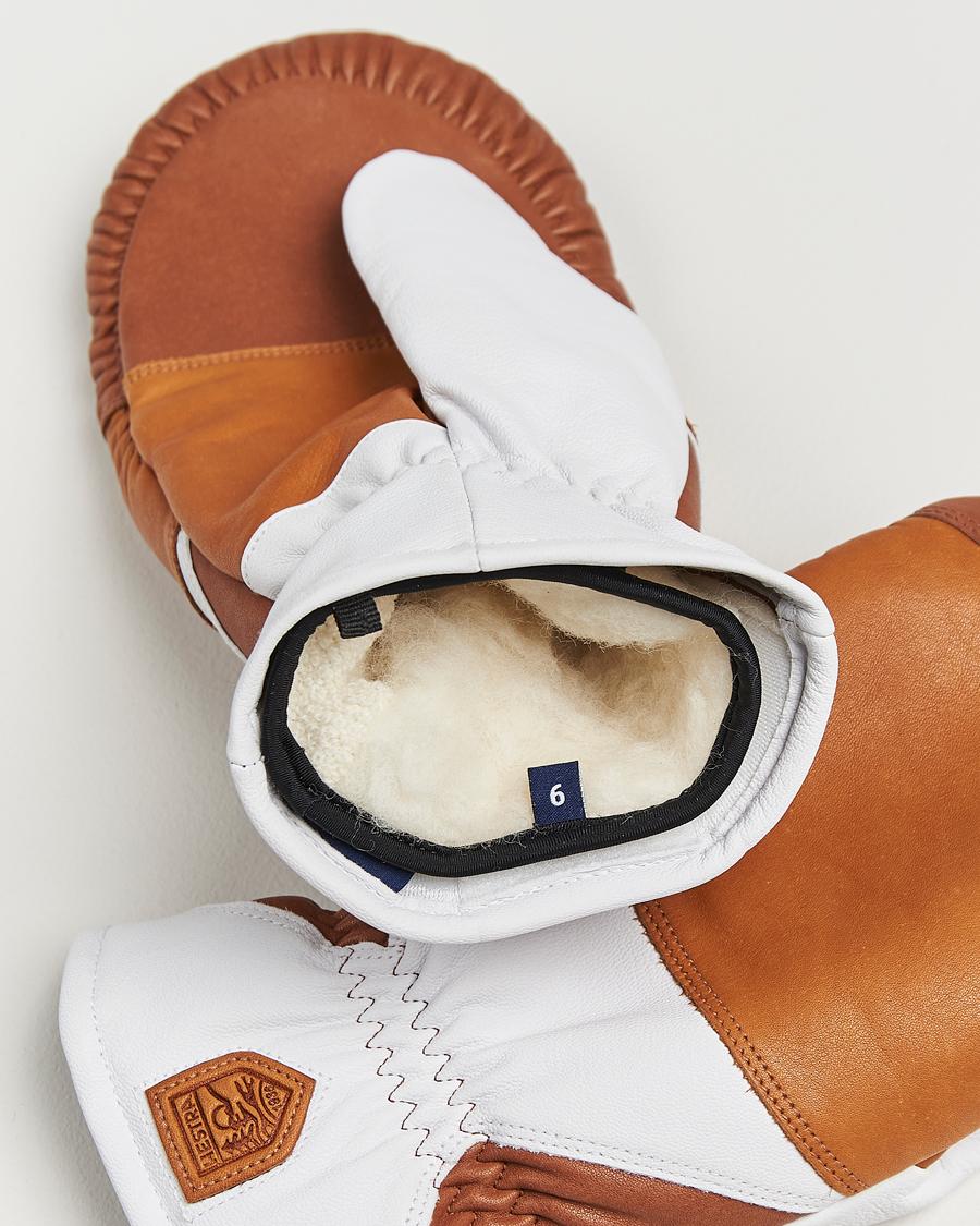 Uomini | Hestra reMix Mitt Cork/Off White | Hestra | reMix Mitt Cork/Off White